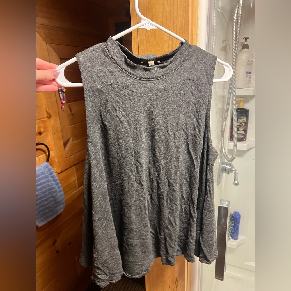 Lilla P, Flowy Tank top, Large, Dark Gray